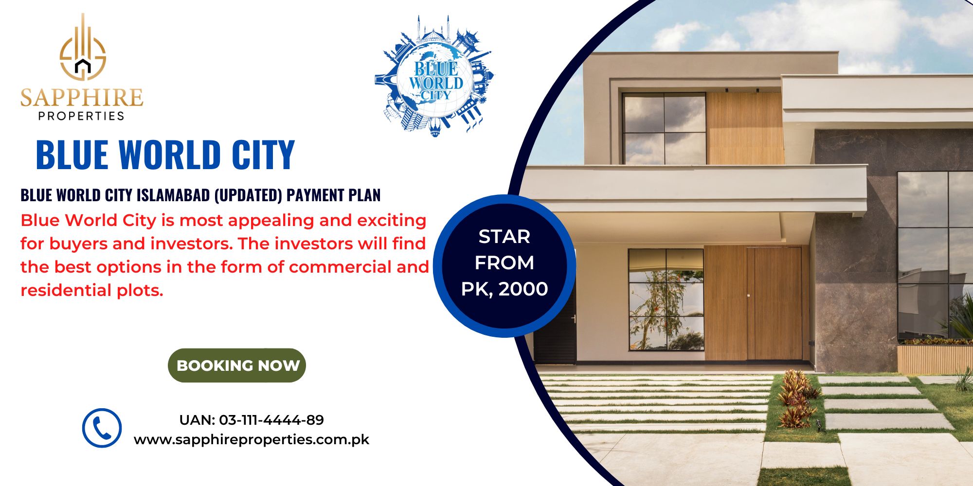 Blue World City Islamabad (UPDATED) Payment Plan